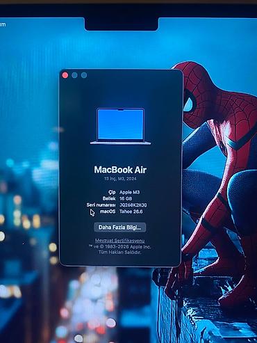Apple MacBook: Apple MacBook Air 13 Ram: 16 GB Daxili yaddaş: 256 GB Rəng: Gümüşü — 8