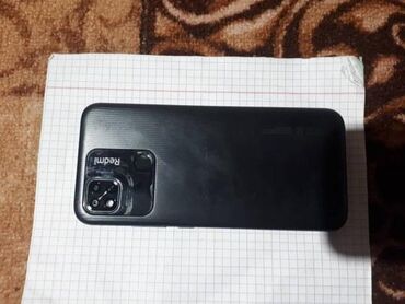 телефон а22: Xiaomi, Redmi 10A, Б/у, 32 ГБ, цвет - Серый, 1 SIM, 2 SIM
