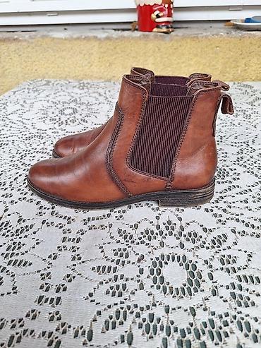 luze o: Tamaris kožne čizme – veličina 38 - Gazište: 24 cm - Materijal — 3