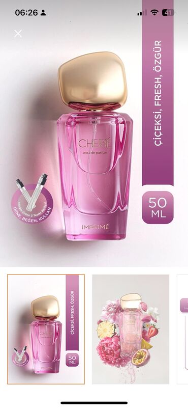 faberlik.com az: Imprime cherry parfümü, yeni, qutusunda, istifadə olunmayıb