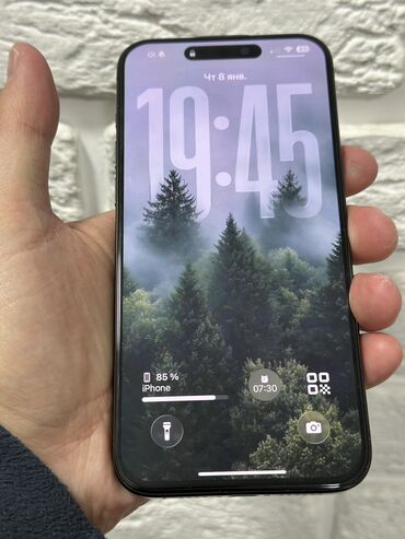 Apple iPhone: IPhone 15 Pro Max, Б/у, 256 ГБ, Черный, Чехол, 92 % — 2