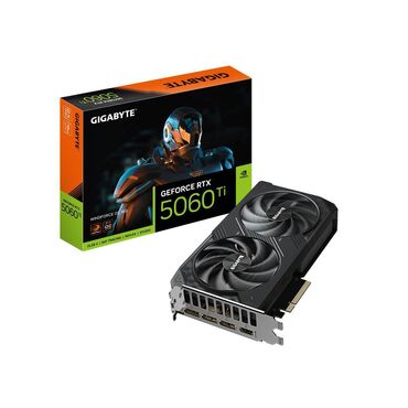 Жёсткие диски (HDD): Видеокарта Gigabyte GeForce RTX 5060 Ti, 16 ГБ, Новый