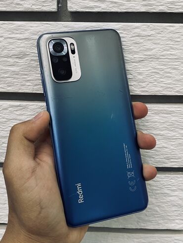 телефон 200 сом: Xiaomi, Redmi Note 10S, Б/у, 64 ГБ, цвет - Синий, 2 SIM