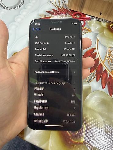 ipad 9 pro: IPhone Xs, 256 GB, Qızılı, Face ID — 7