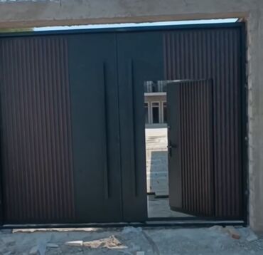 Həyət darvazaları: Yeni Dəmir Həyət darvazası, 450 m, Mexaniki, Qapı ilə, rəng - Qara, Kredit yoxdur, Ödənişli quraşdırma, Ödənişli çatdırılma, Rayonlara çatdırılma — 19