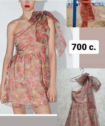 kupalnik s vysokoi taliei dlya polnykh: Красивое платье Zara из органзы.
размер S