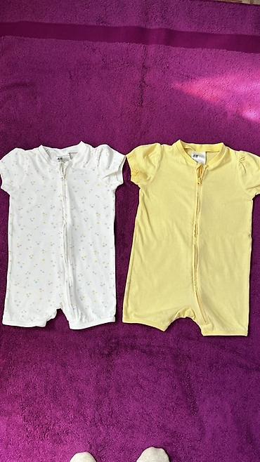 Комбинезоны‑ромперы для малыша, набор из 2 шт., H&M Б/У, в