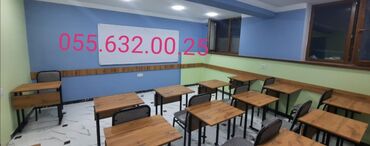 Masa və oturacaq dəstləri: Uşaq hazirligi üçün stol stul desti, tədris kursları üçün stol stul — 2