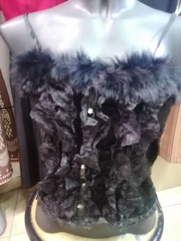 Topovi: Fashion, One size, Pliš, bоја - Crvena — 2