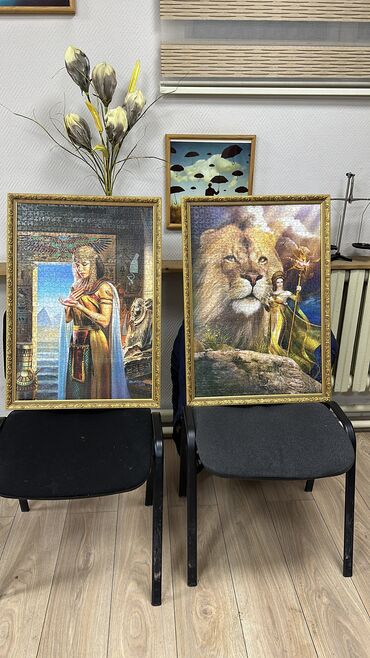 реставрация деревянной рамы картины: Картины 50 см на 70 см в раме. По 500 сом. Клеопатра