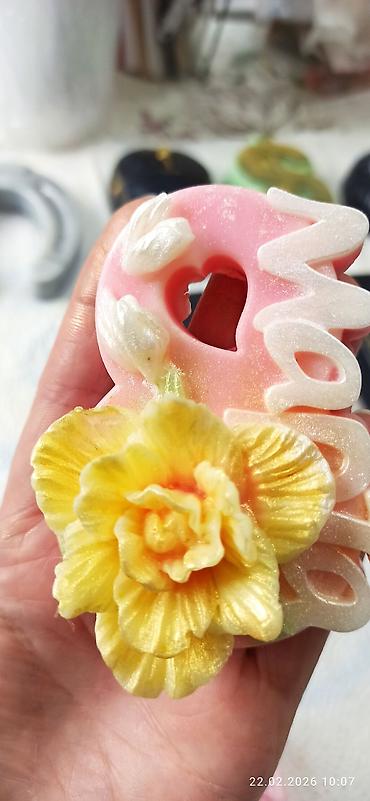 Букеты из мыла: Увлажняющее глицериновое гипоаллергенное мыло ручной работы с шикарным — 4