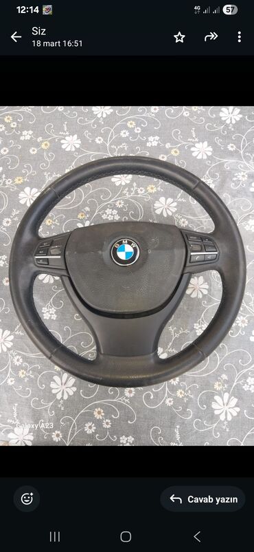 İşıqlandırma sistemləri: BMW sükan çarxı - Orijinal BMW çoxfunksiyalı sükan - Material: dəri