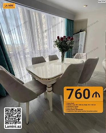 Masa Dəsti – Kod: 3194 - Açılan mexanizmli yemək masası - Ölçülər lalafo.az -da — 1 Masa Dəsti – Kod: 3194 - Açılan mexanizmli yemək masası - Ölçülər — 1
