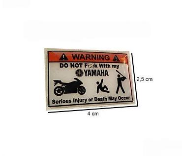 prodaja ventilatora: YAMAHA WARNING - stiker - 941 📌 Opis: Samolepljivi stiker izradjen od — 1