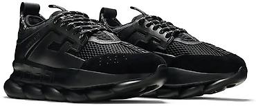 Qadın ayaqqabıları: Versace Chain Reaction “Triple Black” Sneakers Original Versace Chain — 3