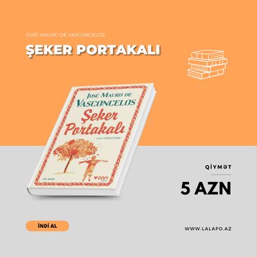 Bədii ədəbiyyat: Pulsuz çatdirilma. "şeker portakalı" kitabı. Kitab türkcədir. Jose