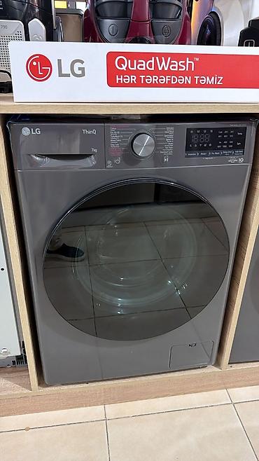 Məişət texnikası: LG ThinQ önyükləməli paltaryuyan maşın – 7 kq - Rəng: tünd boz (inox — 1