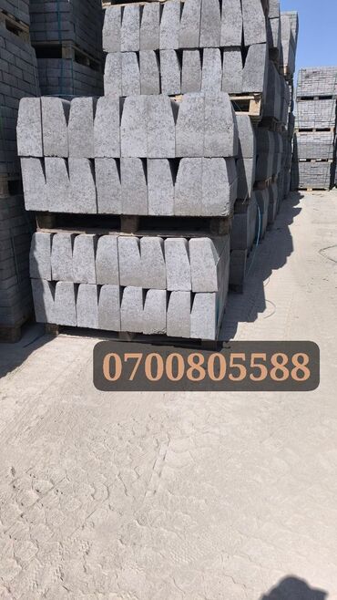 Тротуарные бордюры: Тротуарный бордюр, ЖБИ (Железобетонный), Другие особенности, 1000 — 6