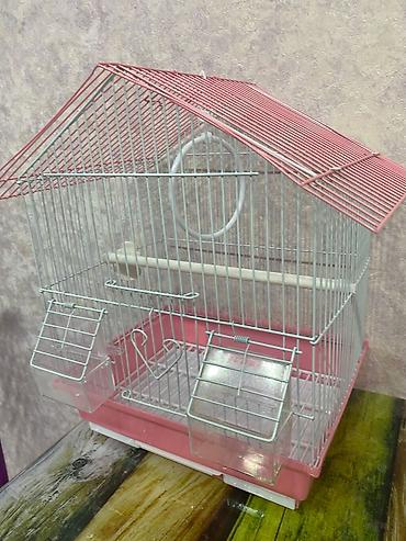 Зоотовары: Qəfəslə təmin olunmuş quş evi - Material: metaldan barmaqlıqlar — 3