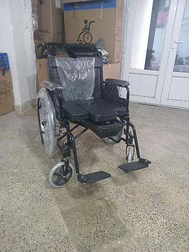 nur: Tualet funksiyalı əlil arabası - Çərçivə: möhkəm metal konstruksiya — 1