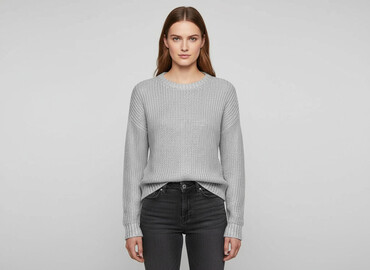 czerwone sandały h m: H&M L.O.G.G., Светр жіночий, розмір S