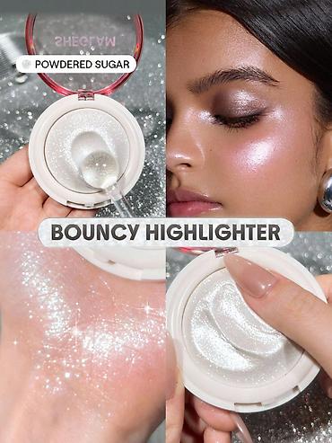 Sheglam Bouncy Highlighter – Powdered Sugar - Tekstura: “bouncy”