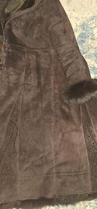 Плащи: Дубленка, Длинная модель, XL — 1