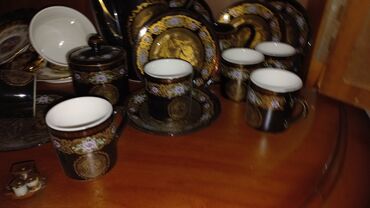 Qəhvə dəstləri və servizlər: Qəhvə dəsti, rəng - Qara, Farfor — 2