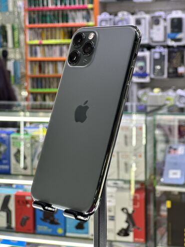 Apple iPhone: IPhone 11 Pro, Б/у, 256 ГБ, Зеленый, Защитное стекло, Чехол, 94 %