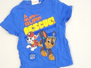biala koszulka basic: T-shirt, Nickelodeon, 1.5-2 years, 86-92 cm, condition - Very good