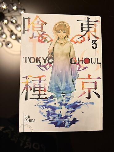 manga kitab: Tokyo Ghoul manga cildləri – 1 2 və 3-cü hissələr. Müəllif: **Sui — 4