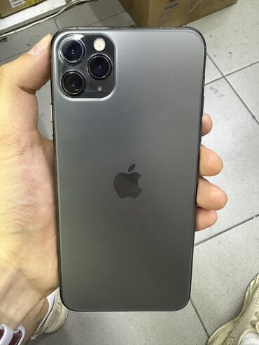 копия айфон 13 про макс: IPhone 11 Pro Max, Колдонулган, 64 ГБ, Space Gray, 83 %