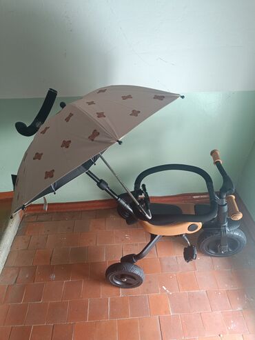 детские зонты: Коляска, цвет - Черный, Б/у
