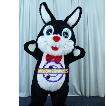 pvc sexi avadanligi: Mascot, Persanaj, Karnaval, Animator, Geyimləri. Dovşan Qara Mascot