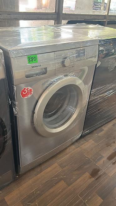 Siemens ön yükləməli paltaryuyan maşın - Rəng: gümüş/metallik - Ön