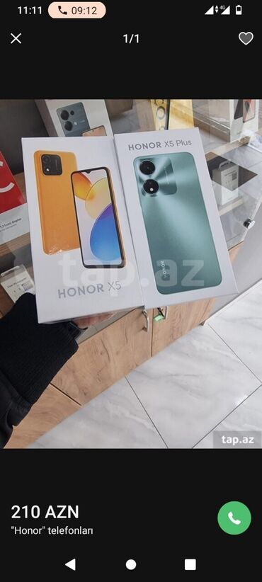 telefon honor: Honor X5, 64 GB, rəng - Yaşıl, Barmaq izi
