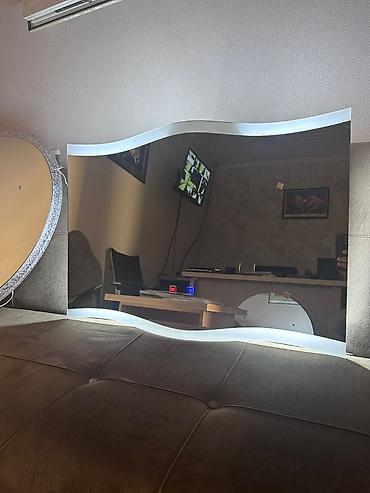 divar guzguleri: Güzgü Divar üçün, Oval, Dekorativ, Arxa işıqlı — 8