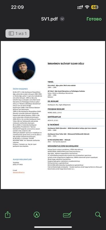 Təhsil, elm: Təqdim olunan sənəd İbrahimov Əlövsət Eldar oğlu tərəfindən