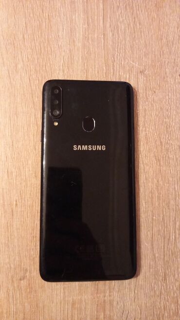 samsung б у: Samsung A20s, цвет - Черный, Сенсорный, Отпечаток пальца, Две SIM карты