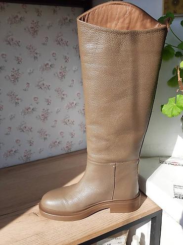 Сапоги: Сапоги, 38, Новый, цвет - Бежевый, Самовывоз — 3