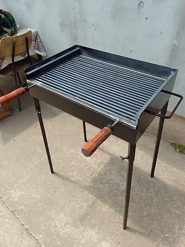 Sve za roštilj: Roštilj na ćumur – čelična konstrukcija sa rešetkom od cevastih — 10