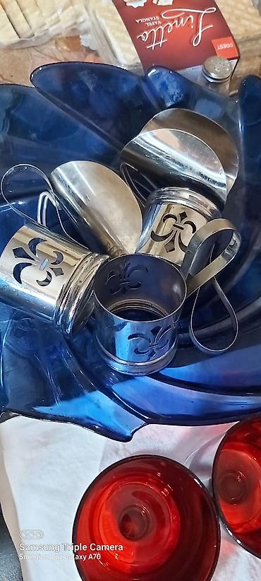 Kompleti posuđa: Stakleni set za posluživanje – dekorativne posude i čaše - Velika — 14