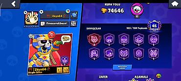 boss os2: Brawl Stars hesabı – yüksək trophy və nadir kontentlə dolu - Kupa — 2