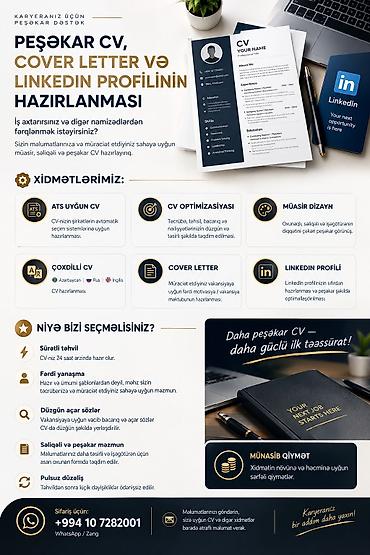 bağ evinə ailə tələb olunur 2023: 📄 PEŞƏKAR CV, COVER LETTER VƏ LINKEDIN PROFİLİNİN HAZIRLANMASI İş — 1