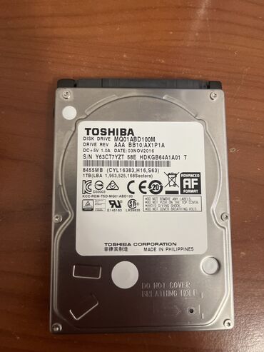 жесткие диски 8 тб: Накопитель, Б/у, Toshiba, SSD, 1 ТБ, 2.5", Для ПК