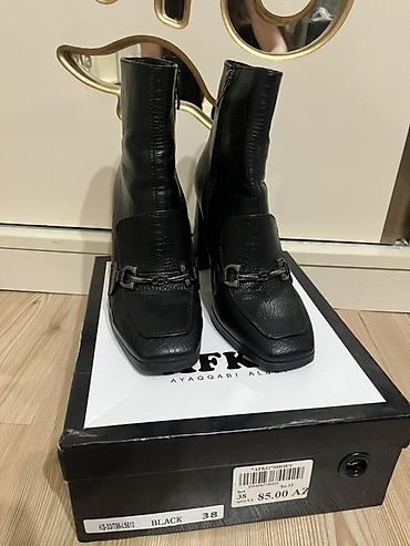 şnurlu botinkalar: AFKO “Ayaqqabı Aləmi” qadın botları - Rəng: Black (qara) - Ölçü: 38 - — 2