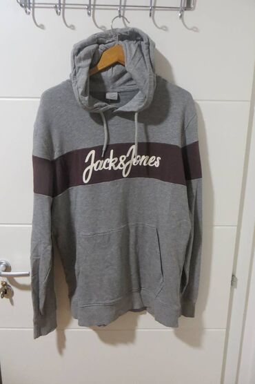 papuce new yorker: Sweatshirt, XL (EU 54), color - Grey, With a hood