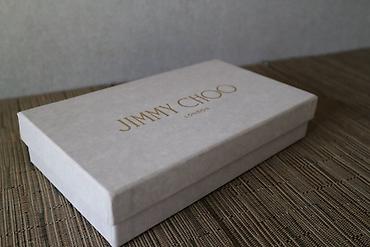патч: Новый кожаный картхолдер/бирка для чемодана Jimmy Choo В коробочке, с — 3