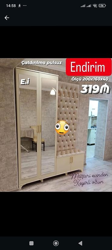 kombi ucun dolab: Dəhliz üçün çoxfunksiyalı dolab-komplektlər Model 1: - Ölçü — 2