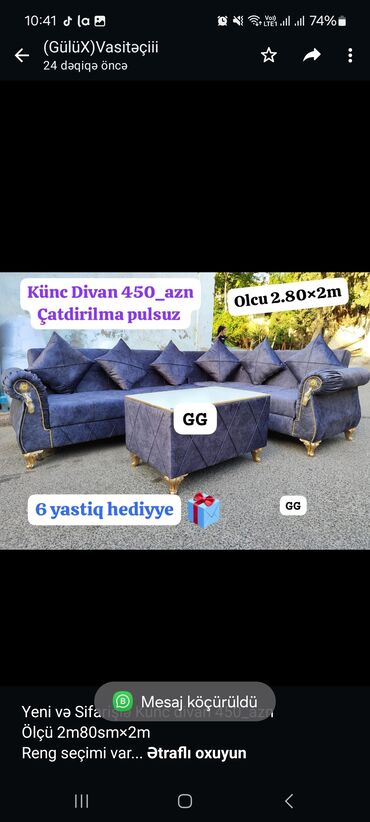 yeni divan: Künc divan